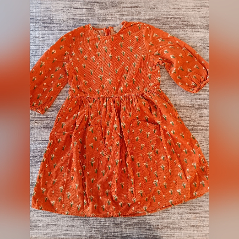 Stella McCartney girls size 14 corduroy print dress